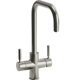 Image of Streame by Abode Hemista 4-in-1 Mono Mixer Brushed Nickel 