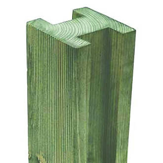 Image of Forest Natural Timber Reeded Fence Posts 95mm x 95mm x 2.4m 4 Pack 
