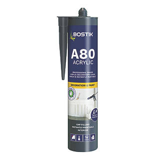 Image of Bostik Acrylic Instantly Paintable Decorators Caulk White 310ml 