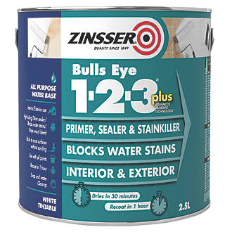 Image of Zinsser Bulls Eye 1-2-3 Plus Primer 2.5Ltr 