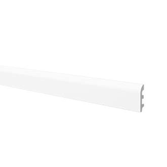 Image of Rounded Skirting Board White 2.4m x 100mm x 20mm 6 Pack 
