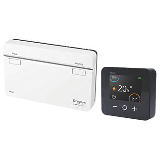 Image of Drayton Wiser Wireless Heating Internet-Enabled One-Channel Smart Thermostat Kit Anthracite 