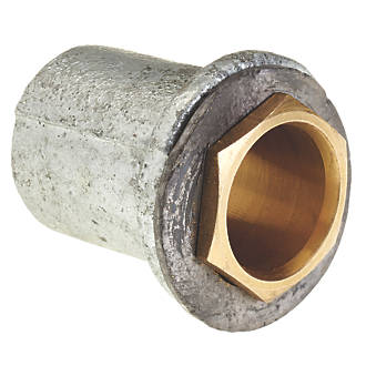 Image of Deta Flanged Conduit Coupler 25mm Silver 10 Pack 