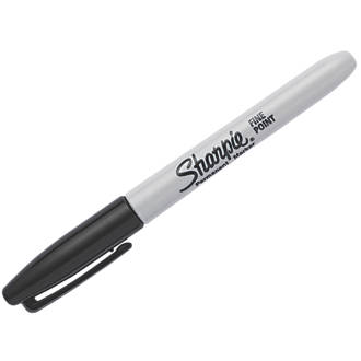 Image of Sharpie Black Fibre Permanent Marker 2 Pack 