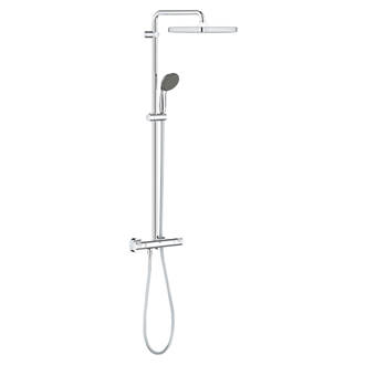 Image of Grohe Vitalio Start 250 Cube HP/Combi Flexible Exposed Chrome Thermostatic Mixer Shower 