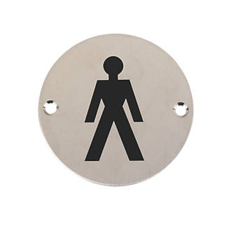 Image of Male Toilet Sign 76mm 