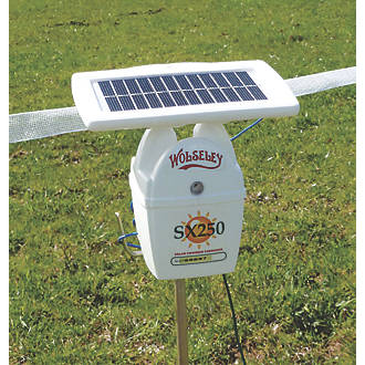 Image of Stockshop SX250 Solar-Powered Electric Fence Energiser Battery-Powered 