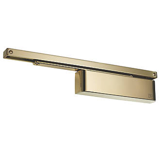 Image of Rutland TS.11205 Cam-Action Fire Rated Overhead Door Closer Polished Brass 