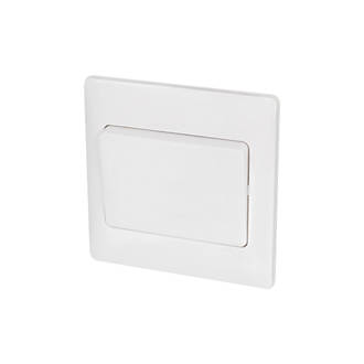 Image of Schneider Electric Ultimate Slimline 10AX 1-Gang 2-Way Light Switch White 