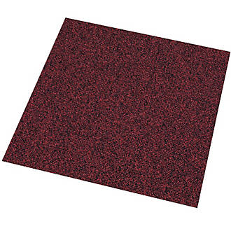 Image of Abingdon Carpet Tile Division Fusion Red Carpet Tiles 500 x 500mm 20 Pack 