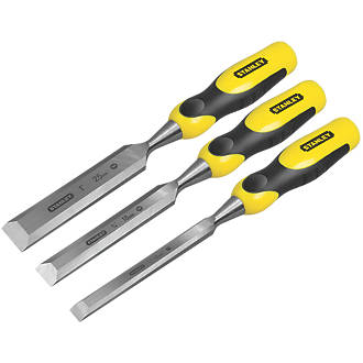 Image of Stanley Bevel Edge Wood Chisel Set 3 Pieces 