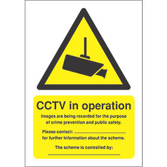 Image of Contact "CCTV in Operation" sign 420mm x 297mm 