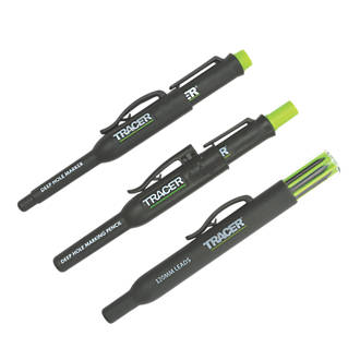 Image of TRACER All Purpose Deep Hole Construction Marker Kit 3 Piece Set 