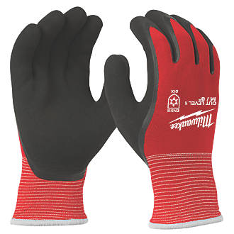 Image of Milwaukee Winter Cut Level 1 Gloves Red/Black Medium 