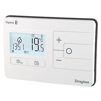 Image of Drayton Digistat 1-Channel Wired Universal Mains Thermostat with Optional App Control 