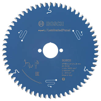 Image of Bosch Expert Laminate Panel Circular Saw Blade 190mm x 30mm 60T 