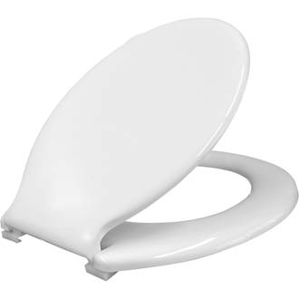 Image of Bemis S12 Standard Closing Toilet Seat Thermoplastic White 