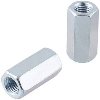 Image of Easyfix Carbon Steel Threaded Rod Connecting Nuts M16 10 Pack 