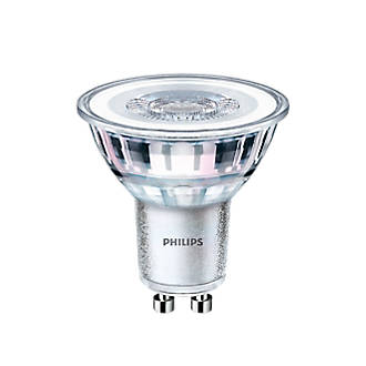Image of Philips GU10 LED Light Bulb 390lm 4.6W 3 Pack 