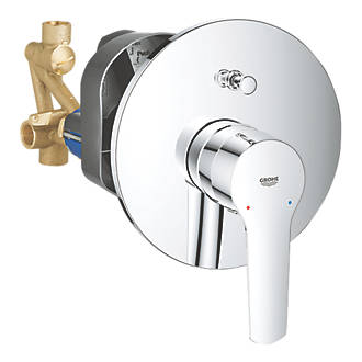 Image of Grohe Quickfix Start Concealed Single Lever Mixer Bath/Shower Valve Fixed Chrome 