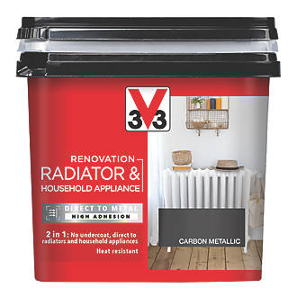 Image of V33 Radiator & Household Appliance Paint Carbon Metallic 750ml 