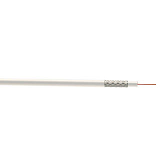 Image of Time RG6 White 1-Core Round Coaxial Cable 50m Drum 