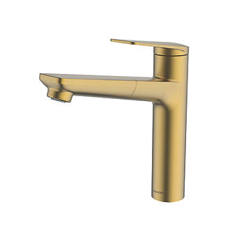 Image of Clearwater Levant LEV20BB Single Lever Tap with Pull-Out Brushed Brass PVD 