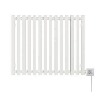 Image of Terma Triga E Wall-Mounted Oil-Filled Radiator Textured White 600W 680mm x 560mm 