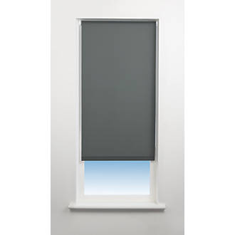 Image of Universal Polyester Roller Blackout Blind Charcoal 600mm x 1700mm Drop 