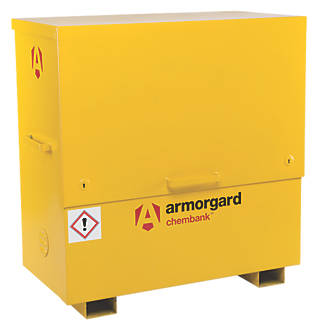 Image of Armorgard ChemBank Chemical Storage Chest Yellow 1275mm x 675mm x 1270mm 