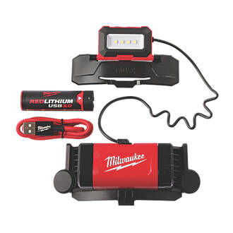 Image of Milwaukee L4BOLTHL Rechargeable LED BOLT Headlamp Black / Red 600lm 