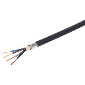 Image of Prysmian 6944X Black 4-Core 1.5mmÂ² Armoured Cable 25m Coil 