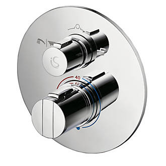 Image of Ideal Standard Concept Easybox Slim Concealed Thermostatic Mixer Shower Valve & Diverter Fixed Chrome 