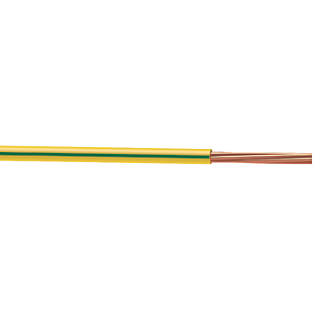 Image of Time 6491X Green/Yellow 1-Core 10mmÂ² Conduit Cable 25m Drum 