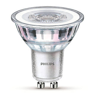 Image of Philips GU10 LED Light Bulb 390lm 4.6W 6 Pack 