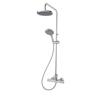 Image of Triton Benito Rear-Fed Exposed Chrome Thermostatic Mixer Shower with Diverter 