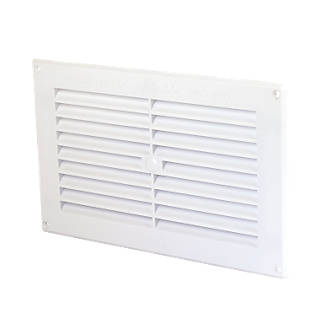 Image of Map Vent Fixed Louvre Vent White 229 x 152mm 