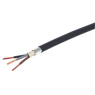 Image of Prysmian 6943X Black 3-Core 6mmÂ² Armoured Cable 25m Coil 