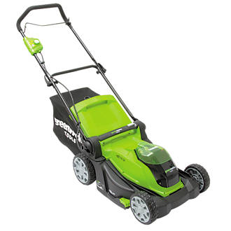Image of Greenworks Lawn Mower 40V Li-Ion Cordless 41cm Lawn Mower - Bare 