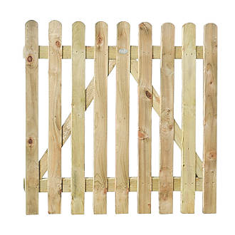 Image of Forest Garden Gate 1000mm x 900mm Natural Timber 