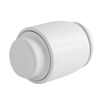 Image of Hep2O Plastic Push-Fit Stop Ends 15mm 10 Pack 