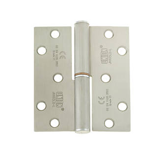 Image of Union PowerLoad Zinc-Plated LH Grade 13 Fire Rated Lift-Off Hinges 100mm x 88mm 3 Pack 
