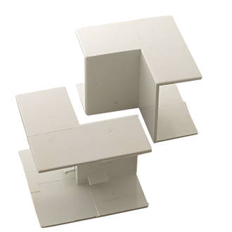 Image of Tower Internal Trunking Corner 38mm x 25mm 2 Pack 