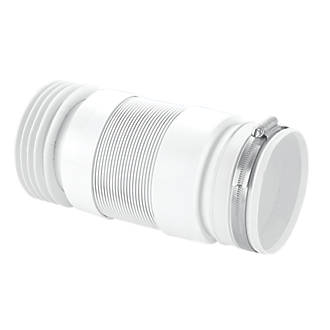 Image of McAlpine MACFIT Flexible Straight WC Pan Connector White 140-280mm 