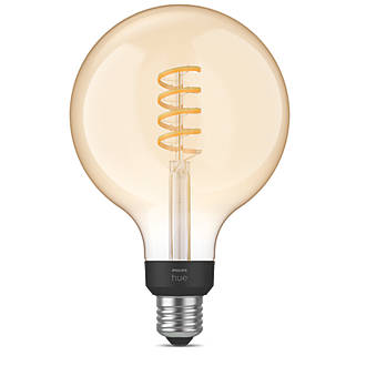 Image of Philips Hue ES G125 LED Smart Light Bulb 7W 550lm 