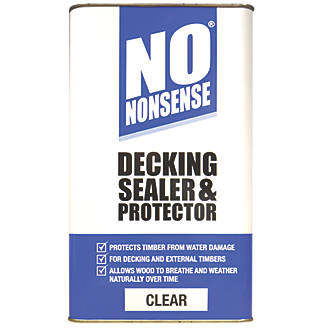 Image of No Nonsense Decking Sealer & Protector Clear 5Ltr 