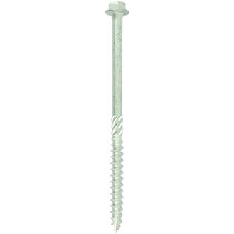 Image of Timco In-Dex 8100INH Flanged Hex Index Timber Screws Silver Ruspert 8 x 100mm 10 Pack 