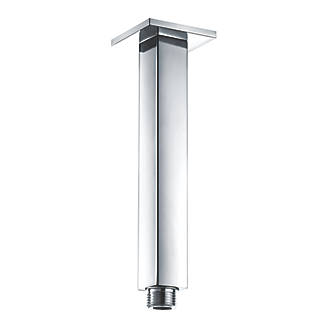 Image of Highlife Bathrooms SA004 Square Ceiling Arm Chrome 180mm x 55mm 