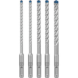 Image of Bosch Expert SDS Plus 7X SDS Plus Shank Hammer Drill Bits 5 Pack 