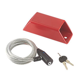 Image of Mottez Wall Lock Anchor Red One Size 50mm 